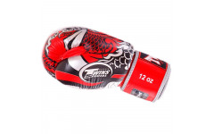 Боксерские перчатки Twins Special FBGVL3-52 Dragon red silver 12 oz