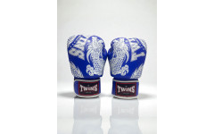 Боксерские перчатки TWINS Special FBGVL3-49 blue-white 12 oz