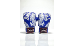 Боксерские перчатки TWINS Special FBGVL3-49 blue-white 14 oz Боксерские перчатки TWINS Special FBGVL3-49 blue-white 14 oz