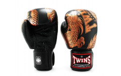 Боксерские перчатки TWINS Special FBGVL3-49 black brown 16 oz
