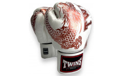 Боксерские перчатки TWINS Special FBGVL3-49 white brown 16 oz