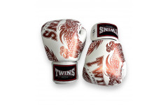 Боксерские перчатки TWINS Special FBGVL3-49 white brown 16 oz
