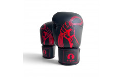 Боксерские перчатки Ecipa BGV8 black 12 oz (Натуральная Кожа)