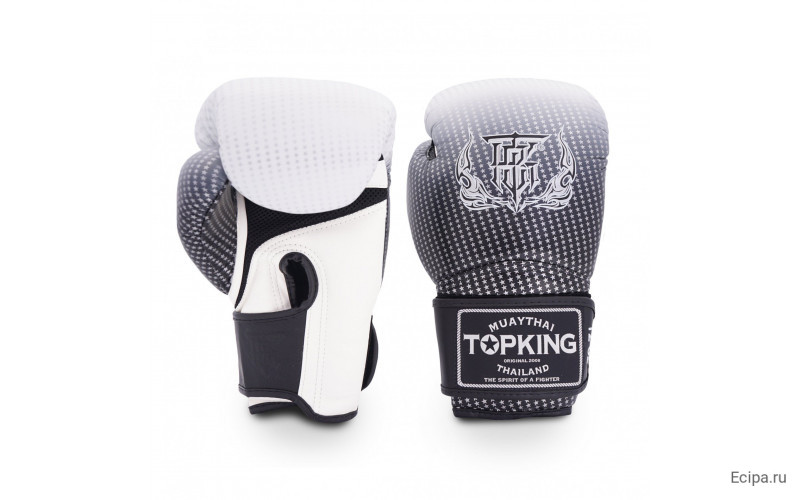 Боксерские перчатки Top King Boxing SUPER AIR STAR silver 10 oz