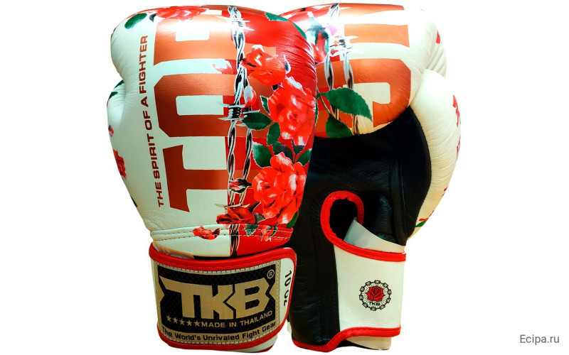 Боксерские перчатки TOP KING Gloves ROSE white 12 oz