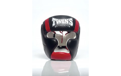 Шлем боксерский Twins Special HGL11 black red L Шлем боксерский Twins Special HGL11 black red L