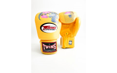 Боксерские перчатки Twins FBGVL3-13 yellow 16 oz