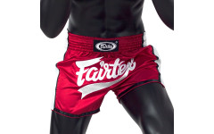 Шорты для бокса Fairtex BS1704 (красный-белый) 2XL