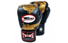 Боксерские перчатки Twins FBGVL3-23 black gold 16 oz