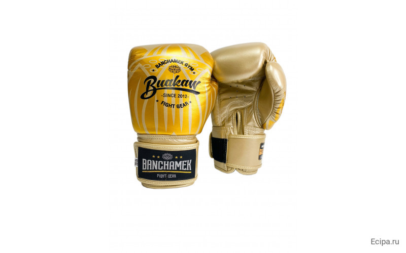 Премиальные боксерские перчатки Banchamek Gym BGL-GL3 gold 16 oz